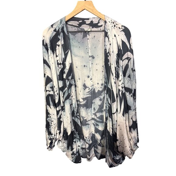 Anthropologie Akemi + Kin One Size Modal Open Front Floral Cardigan - Picture 1 of 5